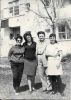 1964 Minnie and Jacob Klein (right) outside their apartment in Aloof St, Shikun Neve Zahal, Yad Eliyahu, Tel Aviv