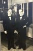 Sol and Sam Rose in dinner suits